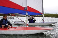 Children sailing at the Open Day